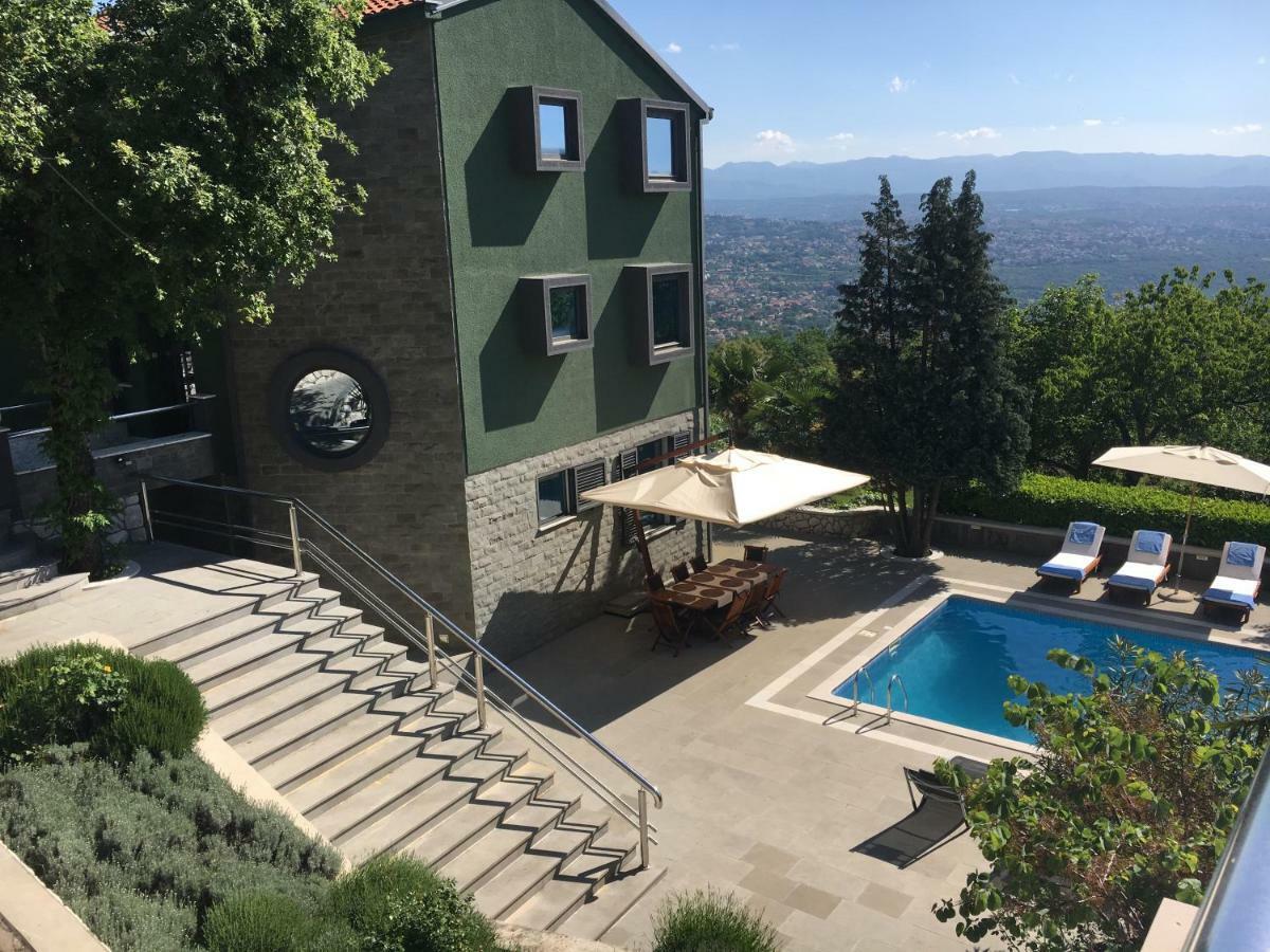 Luxury Apartment With Private Pool And 2 Bedrooms In Villa Opatija Bay View Bagian luar foto